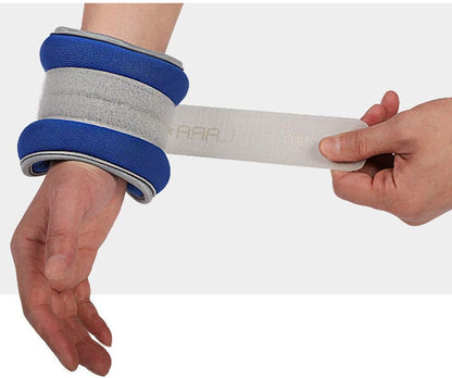 Wrist Weights Walking Hand Weights Arm Leg Weights for Men & Women - Fitness, Exercise, Walking, Jogging, Gymnastics, Aerobics, Gym, Physical Therapy (Blue-1Lbs(Each) X 2)